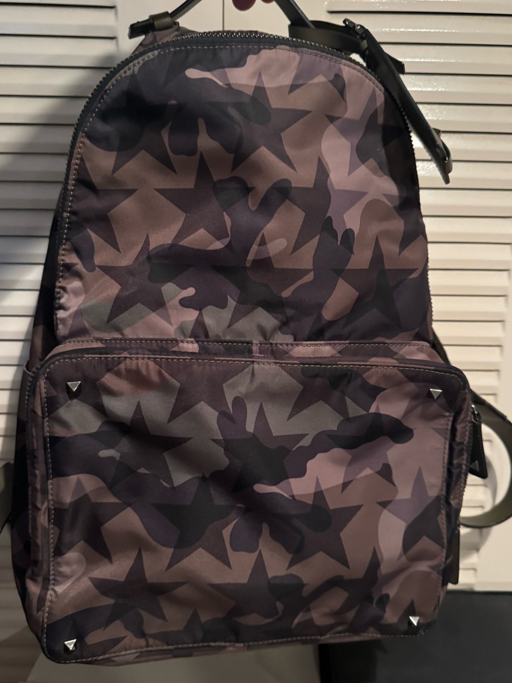 Valentino Garavani Camustars Camouflage Nylon Backpack